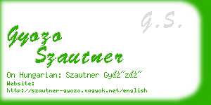 gyozo szautner business card